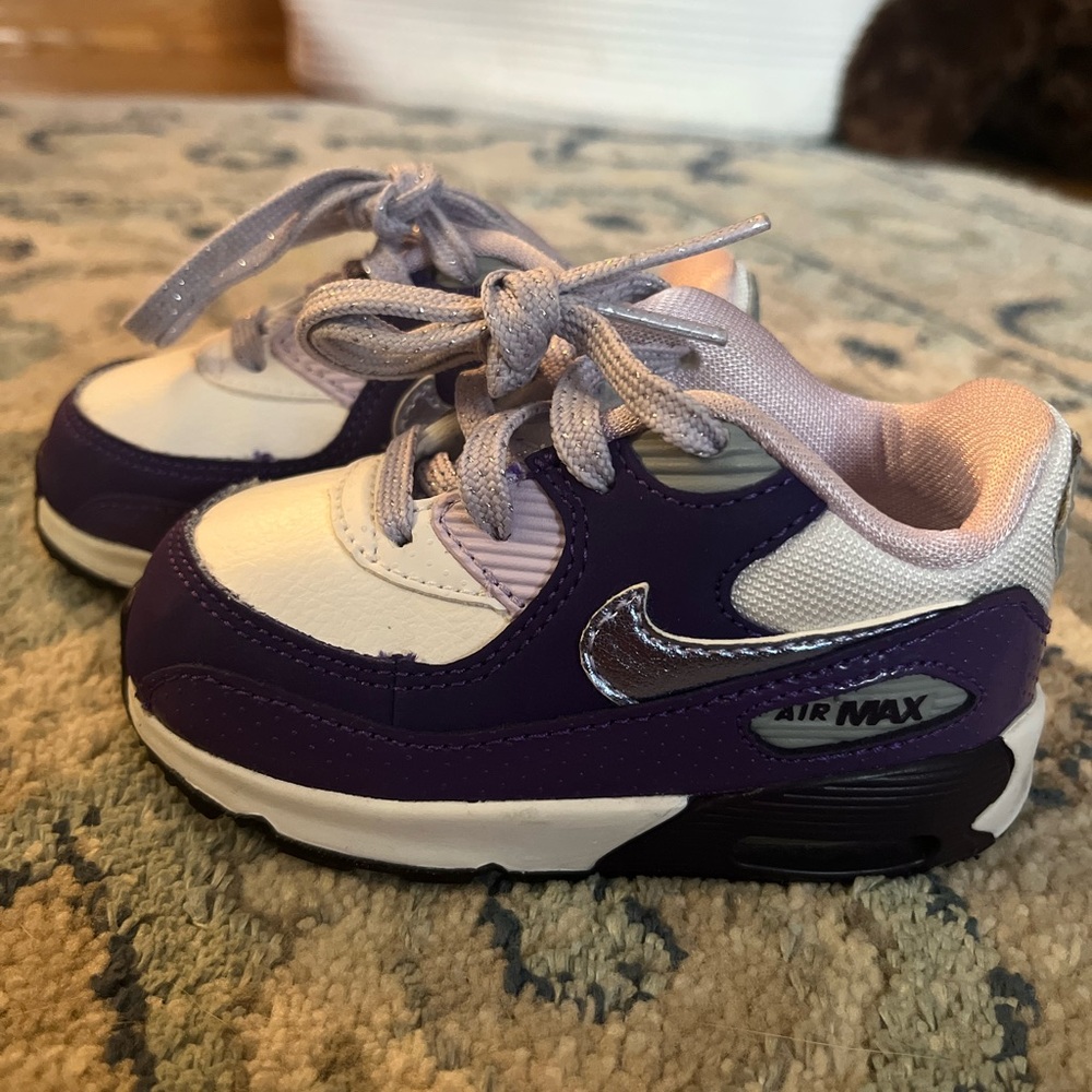 Baby Air Max -Size 5 Toddler- Purple and White